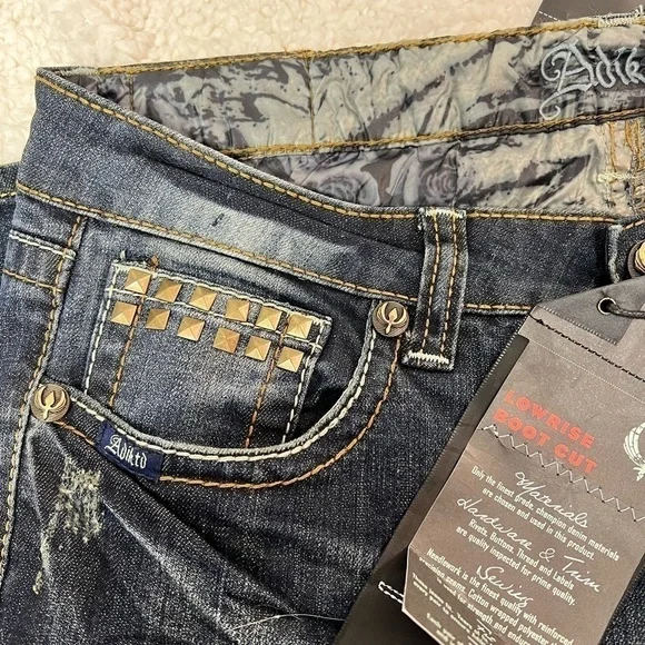 Adiktd Women's Denim Bootcut Lowrise Women's Jeans Size: 10/31 - Picture 7 of 11